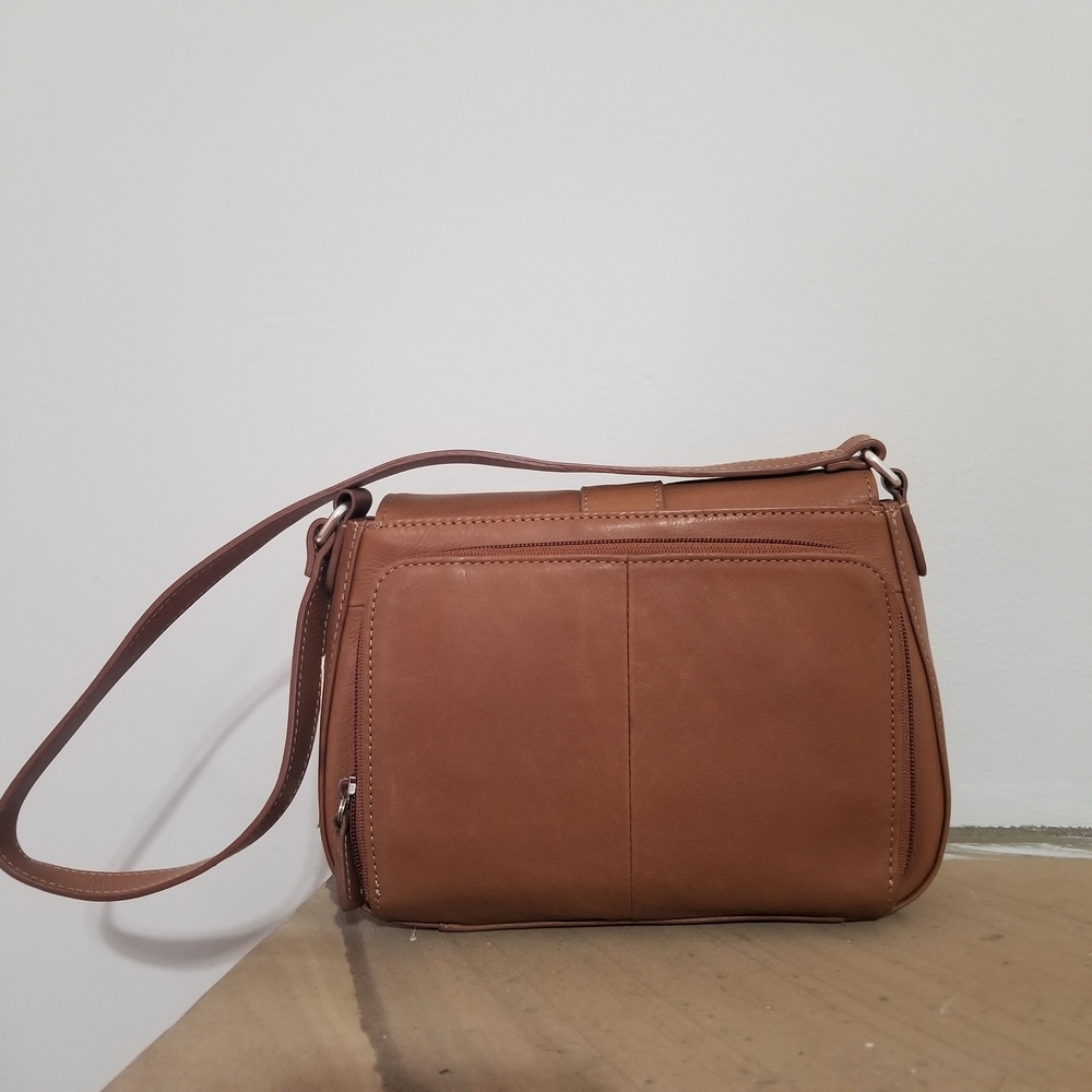 NEW! Fossil Tan Leather Shoulder Bag NWT PRICE FIRM - Picture 4 of 8